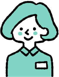 スタッフの女性のイラスト3