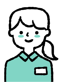 スタッフの女性のイラスト5