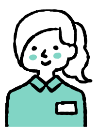 スタッフの女性のイラスト6