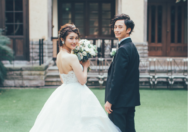 花嫁さんと花婿さん